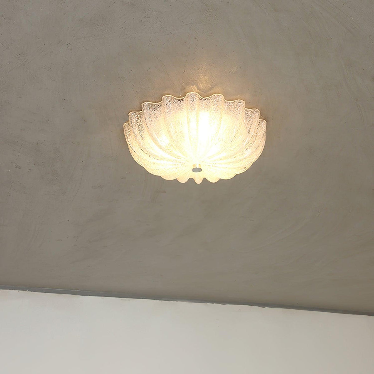 Dodunek Blown Glass Ceiling Light