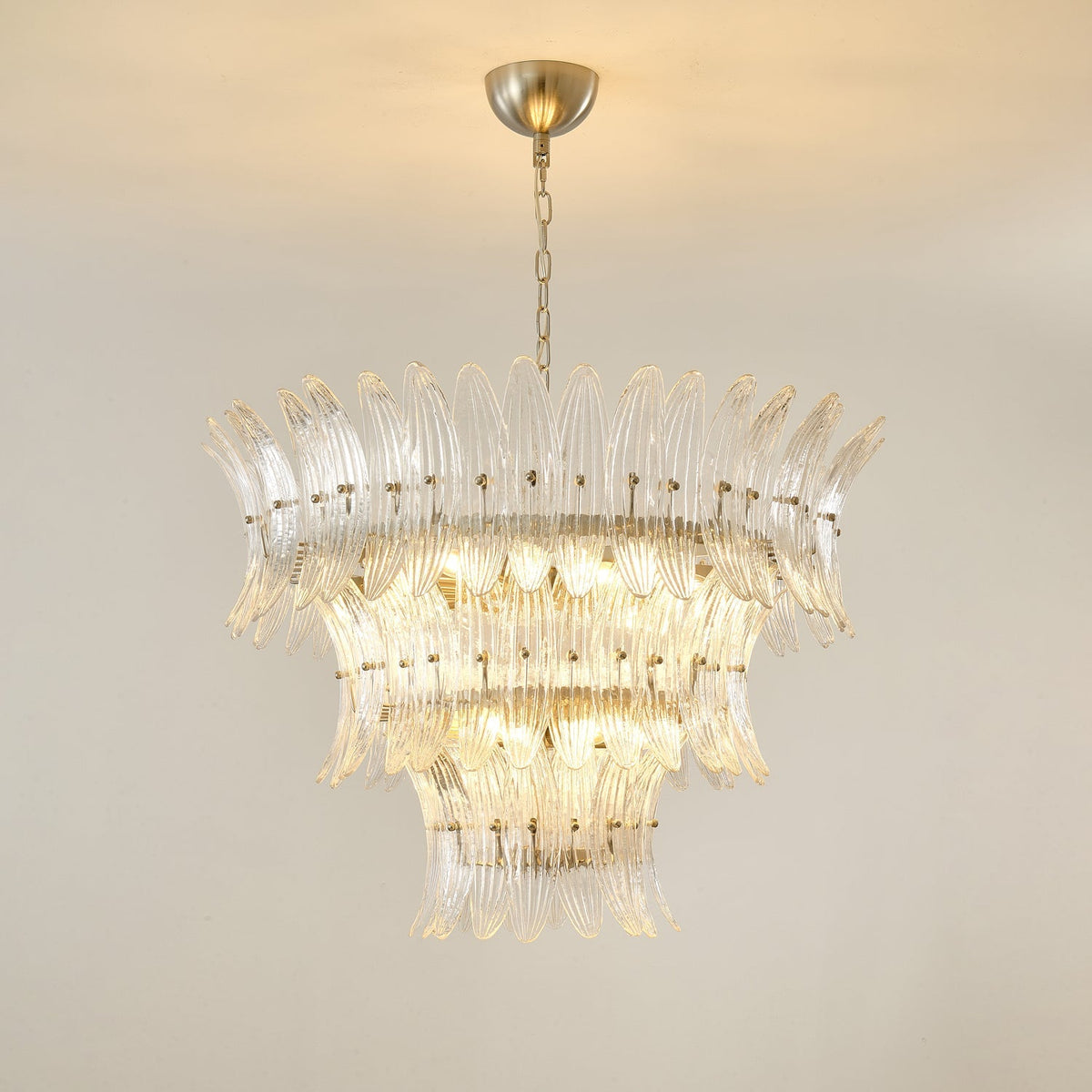 Ismavelle Glass Palmette Chandelier