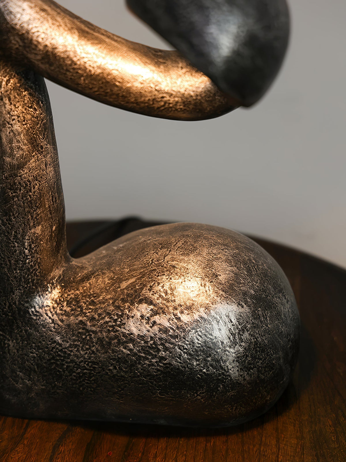 Twist Black Sculptural Table Lamp