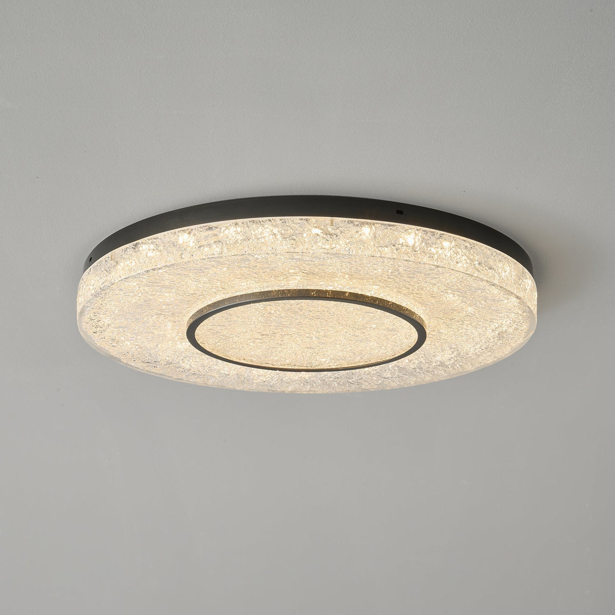 Auraora Ceiling Lamp Mysterious Circle Brass Resin