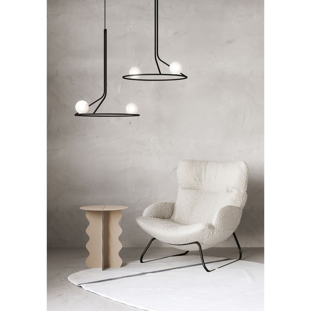 Ilthael Brass Glass Chandelier