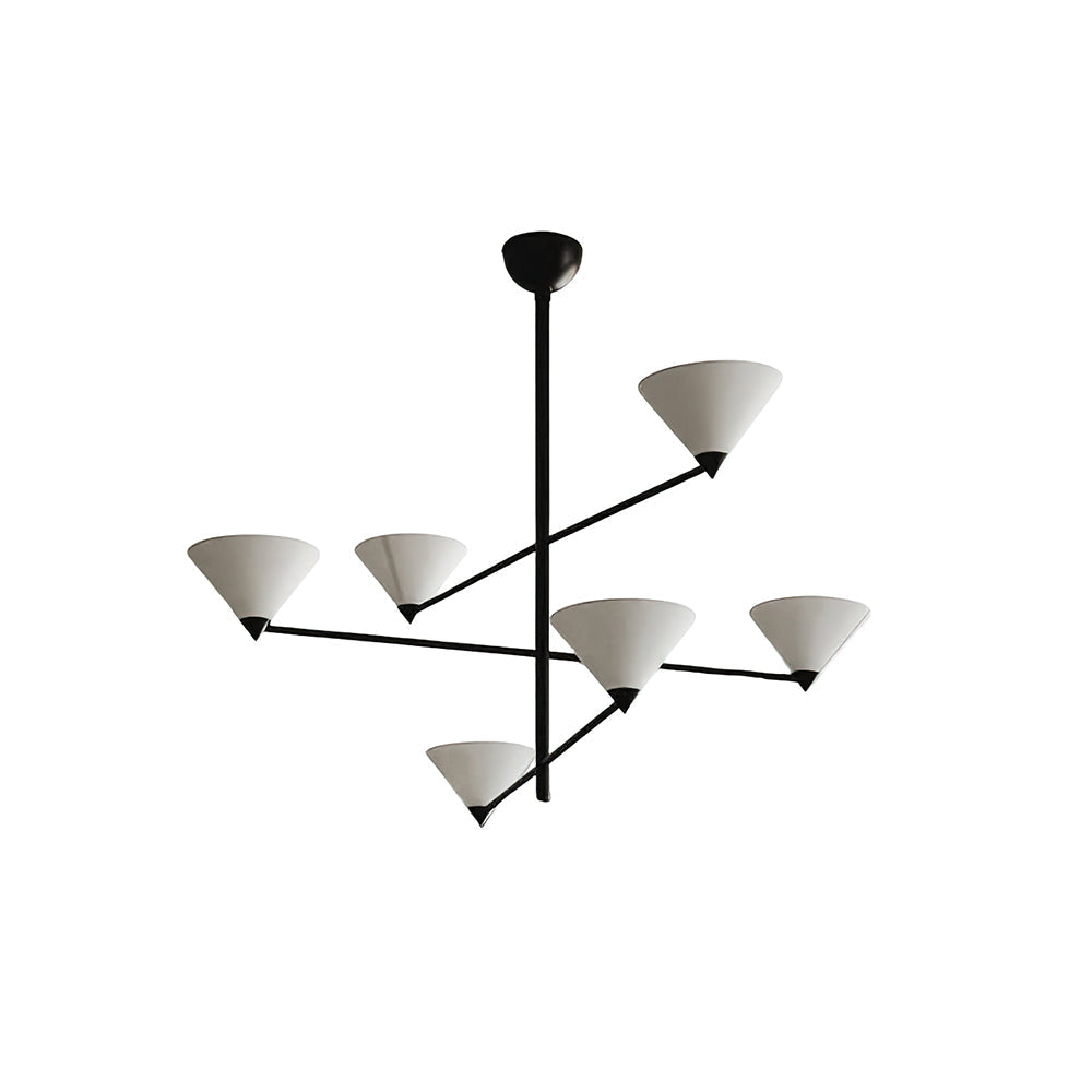 Eurmira Elegance Modern Black Fabric Chandelier