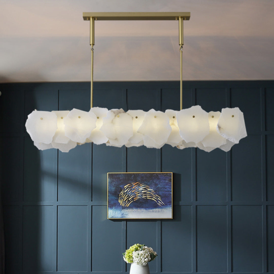 Catala Brass Alabaster Chandelier