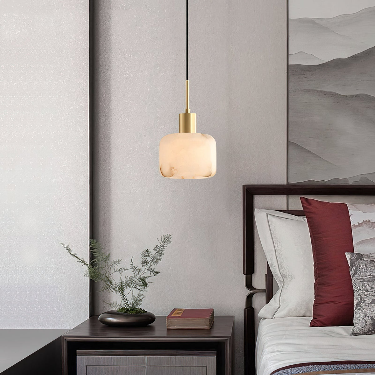 Eliriel Natural Small Alabaster Pendant Light