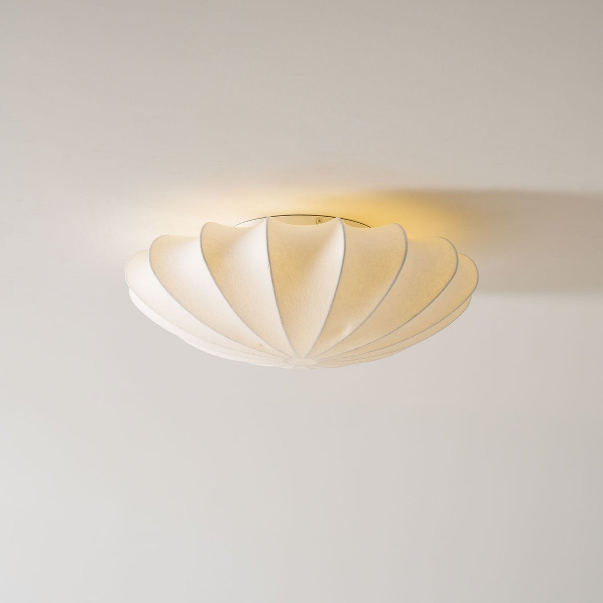 Miriveria Ceiling Lamp Fabric Shell Sculptural Elegant