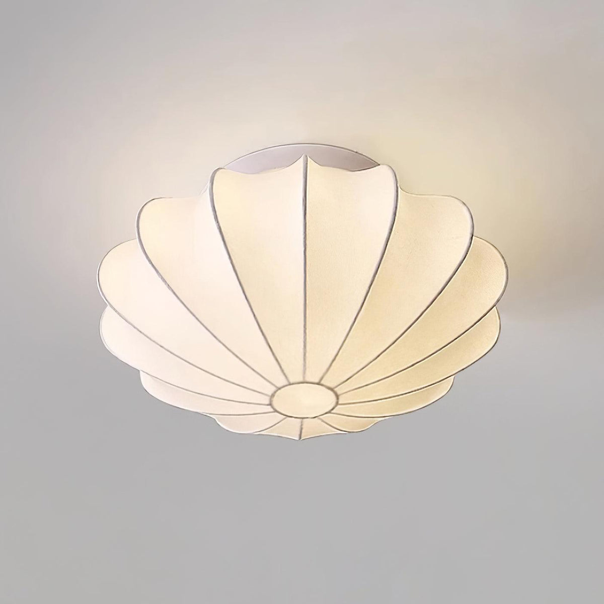 Miriveria Ceiling Lamp Fabric Shell Sculptural Elegant