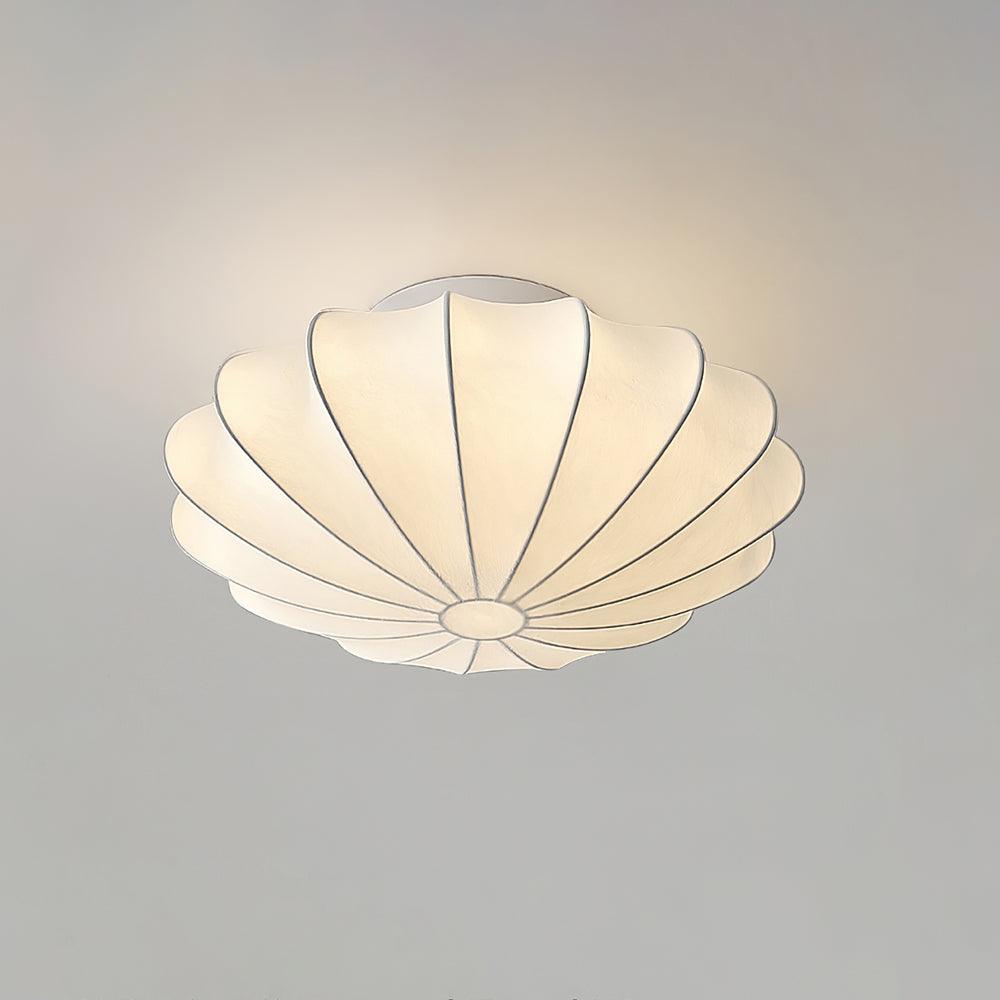 Miriveria Ceiling Lamp Fabric Shell Sculptural Elegant