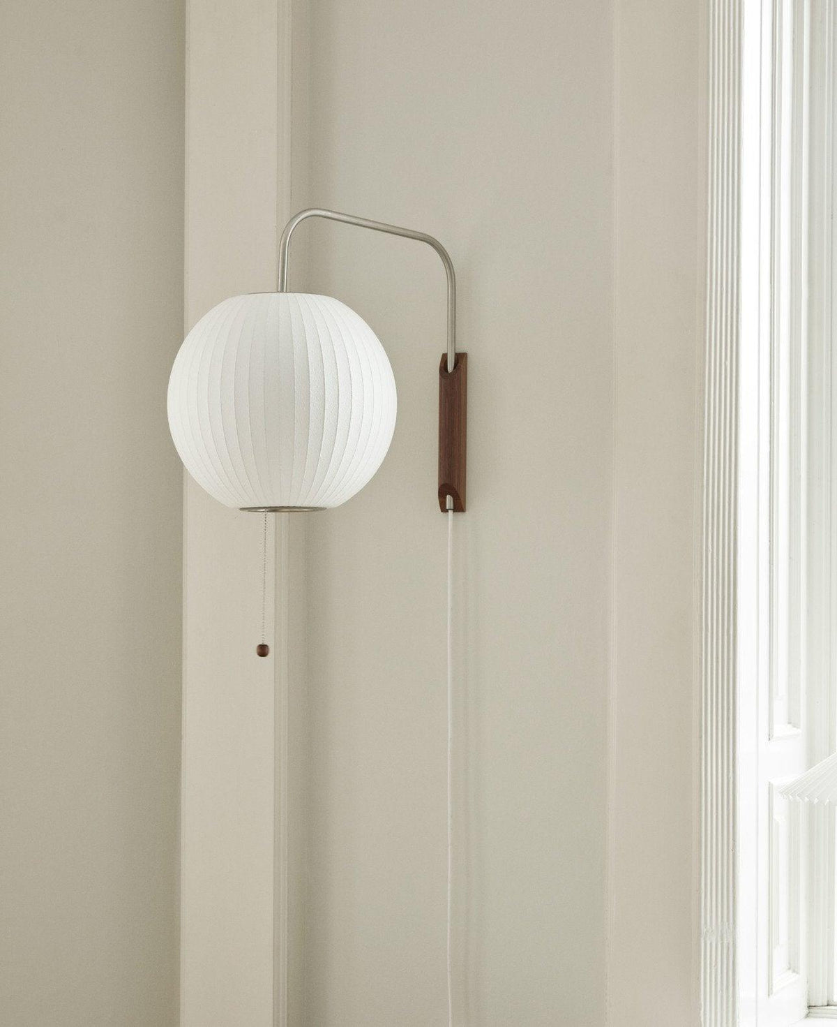 Aldinira Wall Sconce Walnut Ball