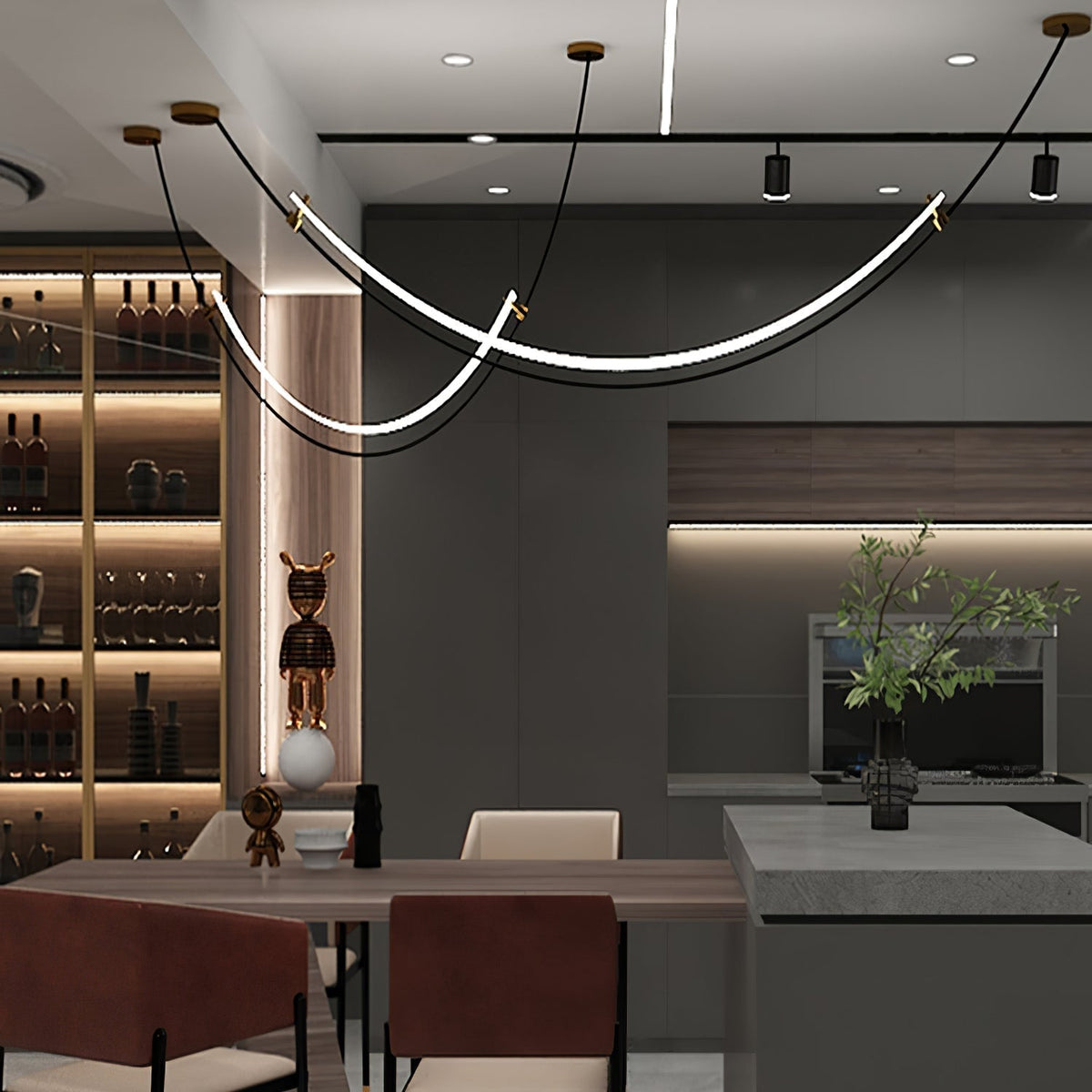 Selinon Curved LED Pendant Light
