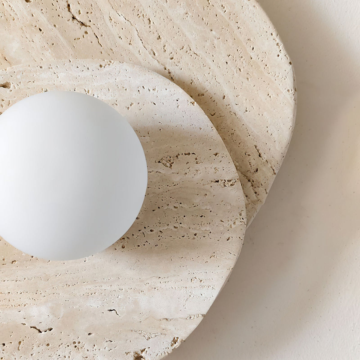 Tavinielle Wall Light Travertine Layered Wabi-sabi Aesthetics