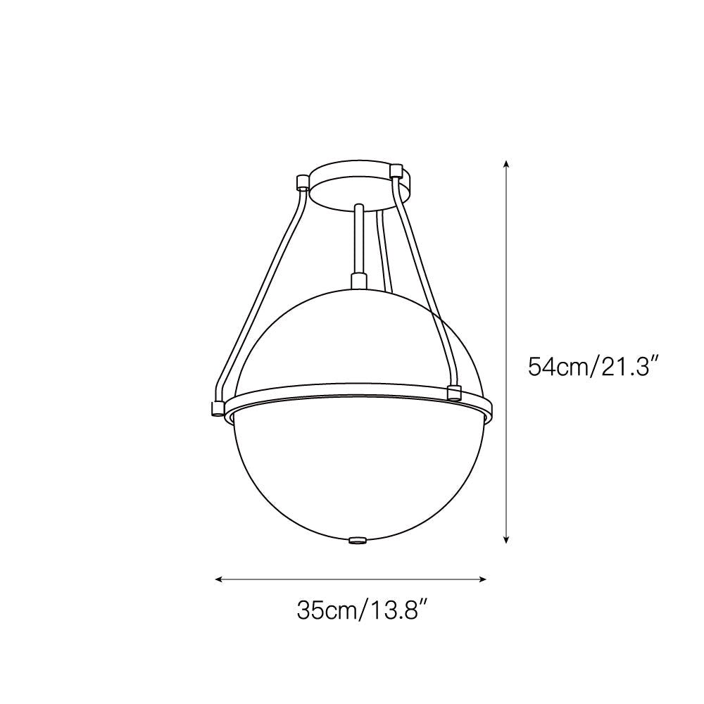 Atale Glass Ceiling Lamp