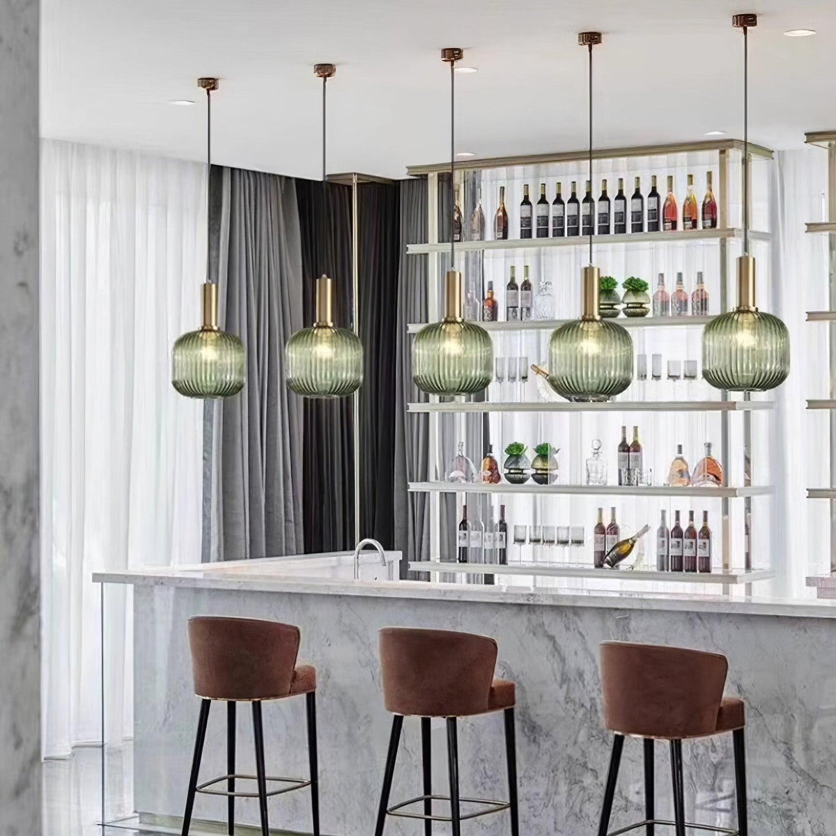 Miralelia Ribbed Pendant Lamp