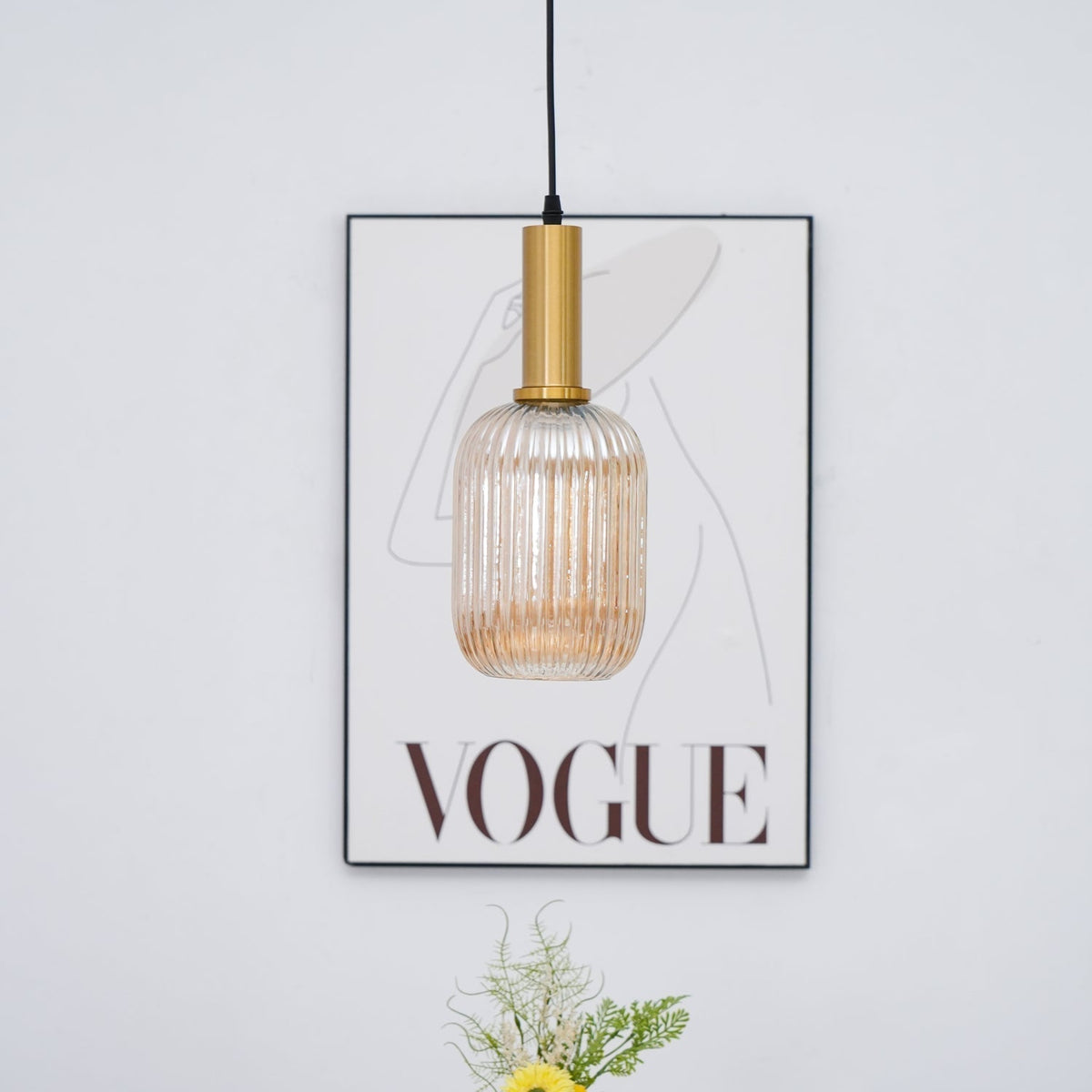 Miralelia Ribbed Pendant Lamp