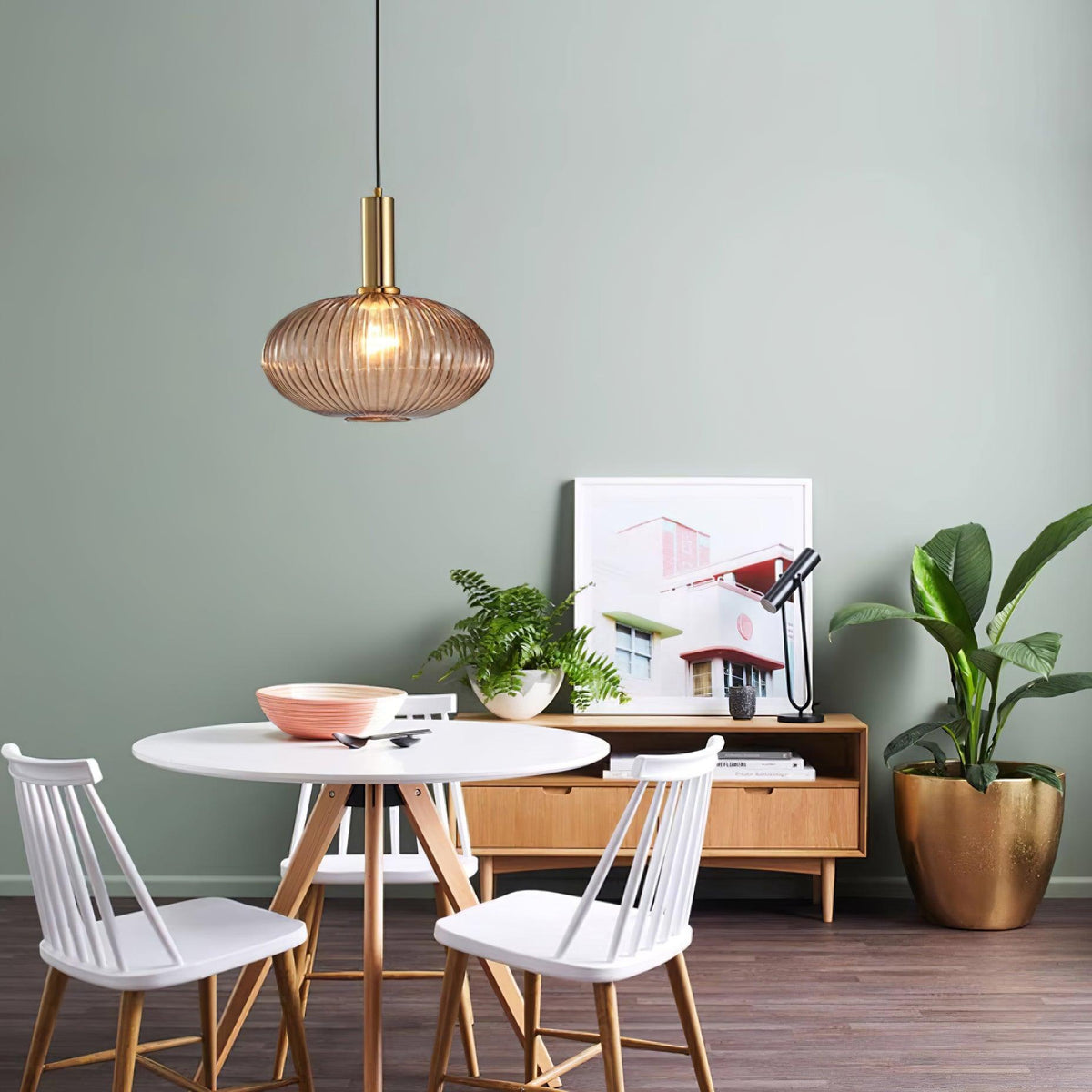 Miralelia Ribbed Pendant Lamp