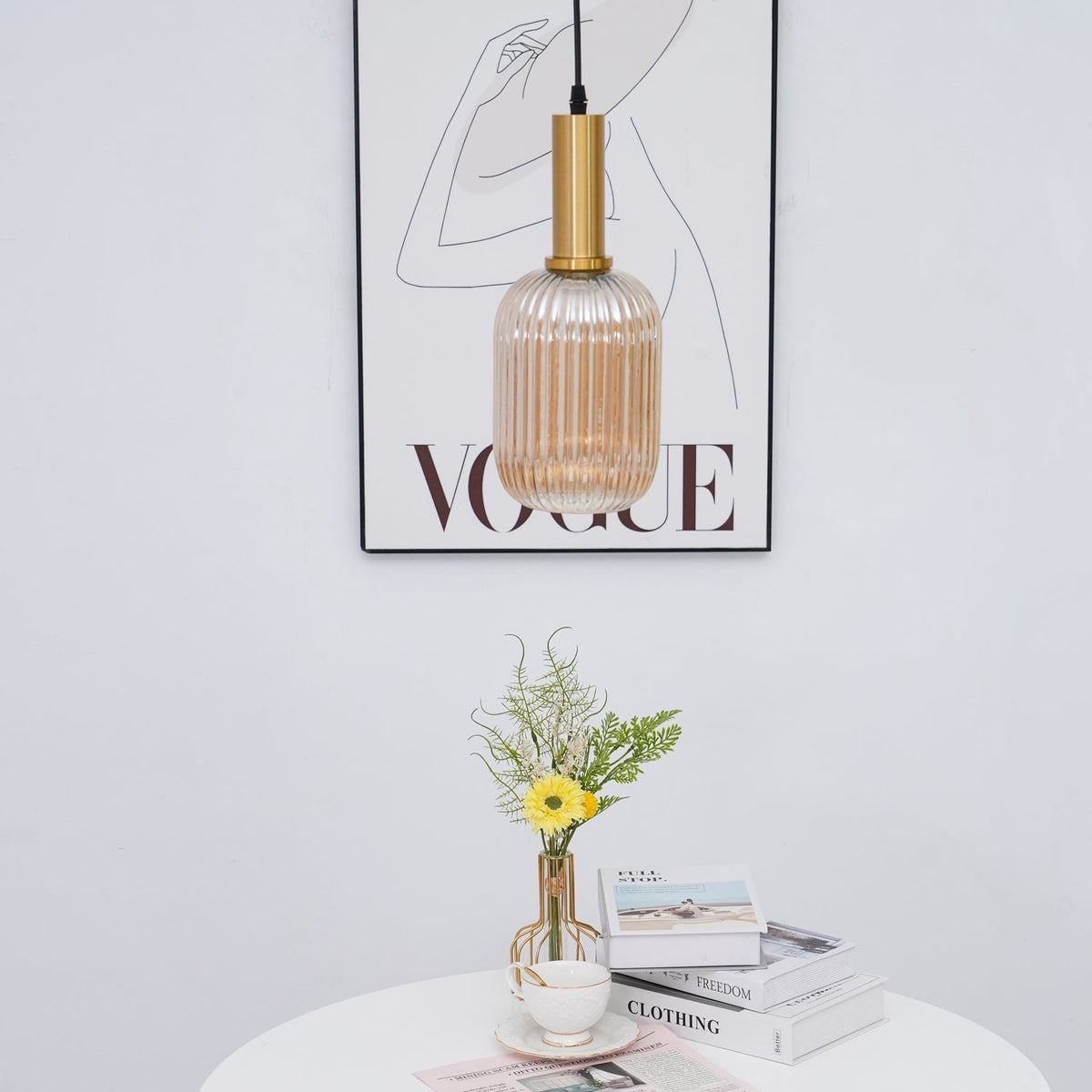 Miralelia Ribbed Pendant Lamp