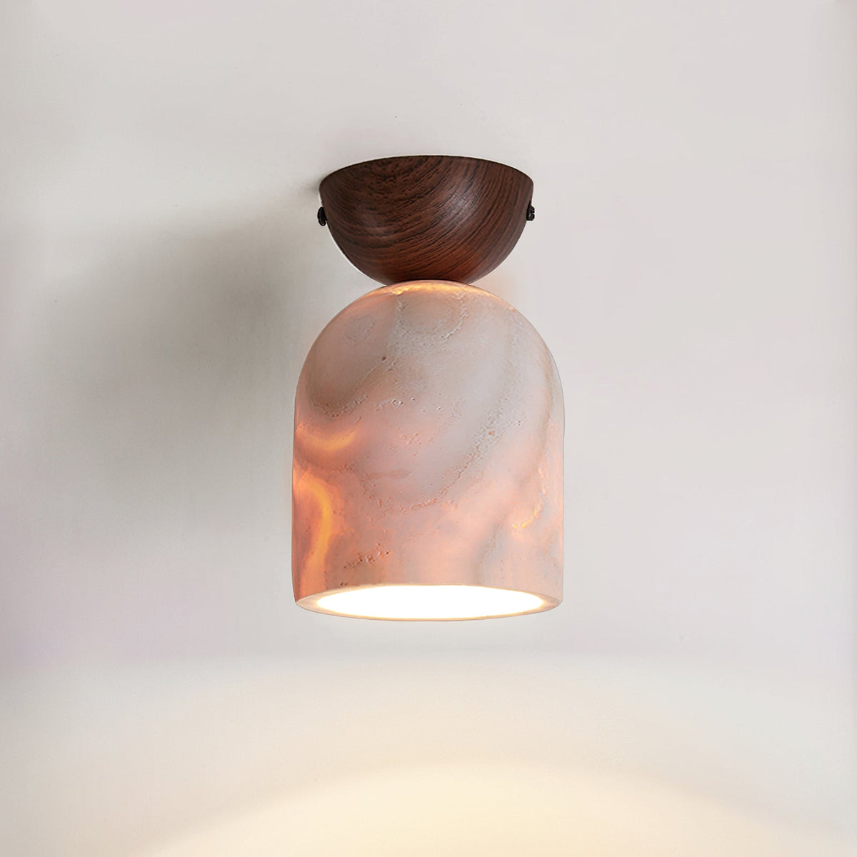 Linora Travertine Ceiling Lamp