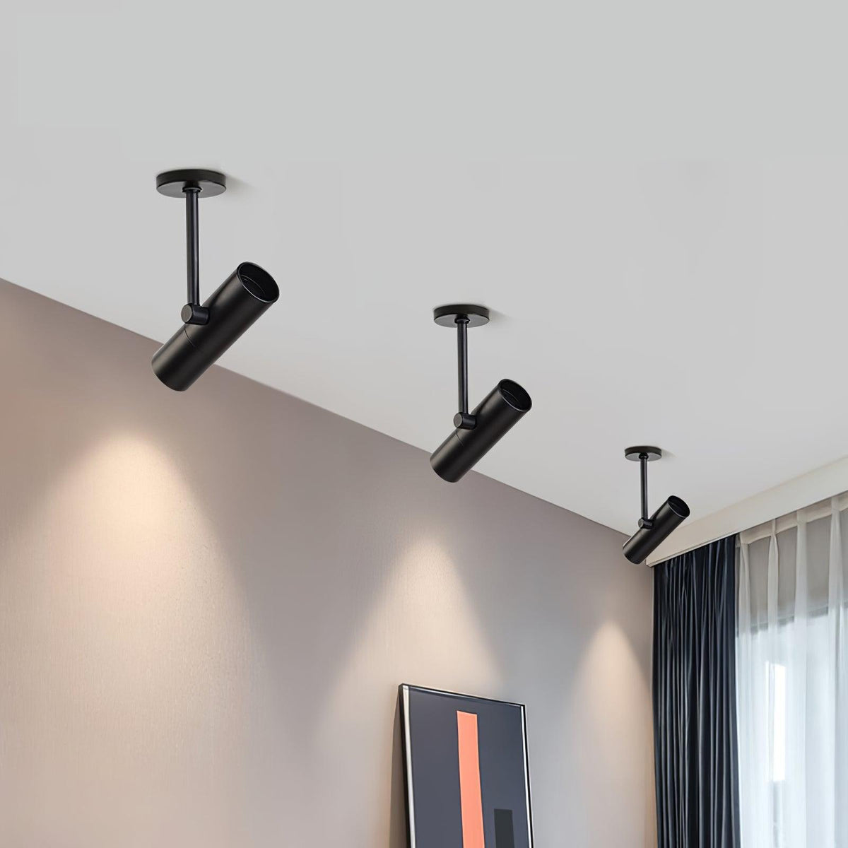 Divi Ceiling Light Cylinder Spotlight Industrial for Loft Study