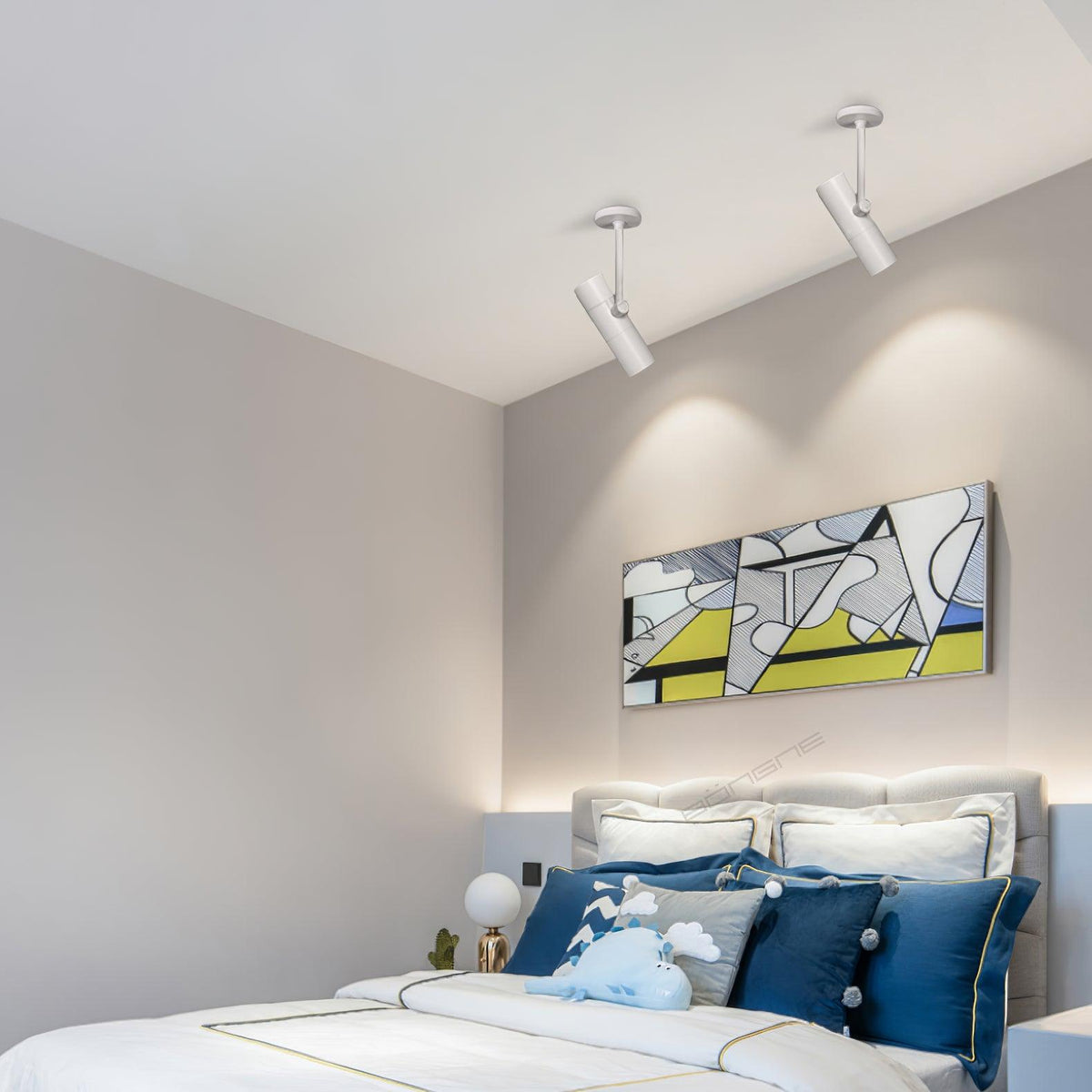 Divi Ceiling Light Cylinder Spotlight Industrial for Loft Study