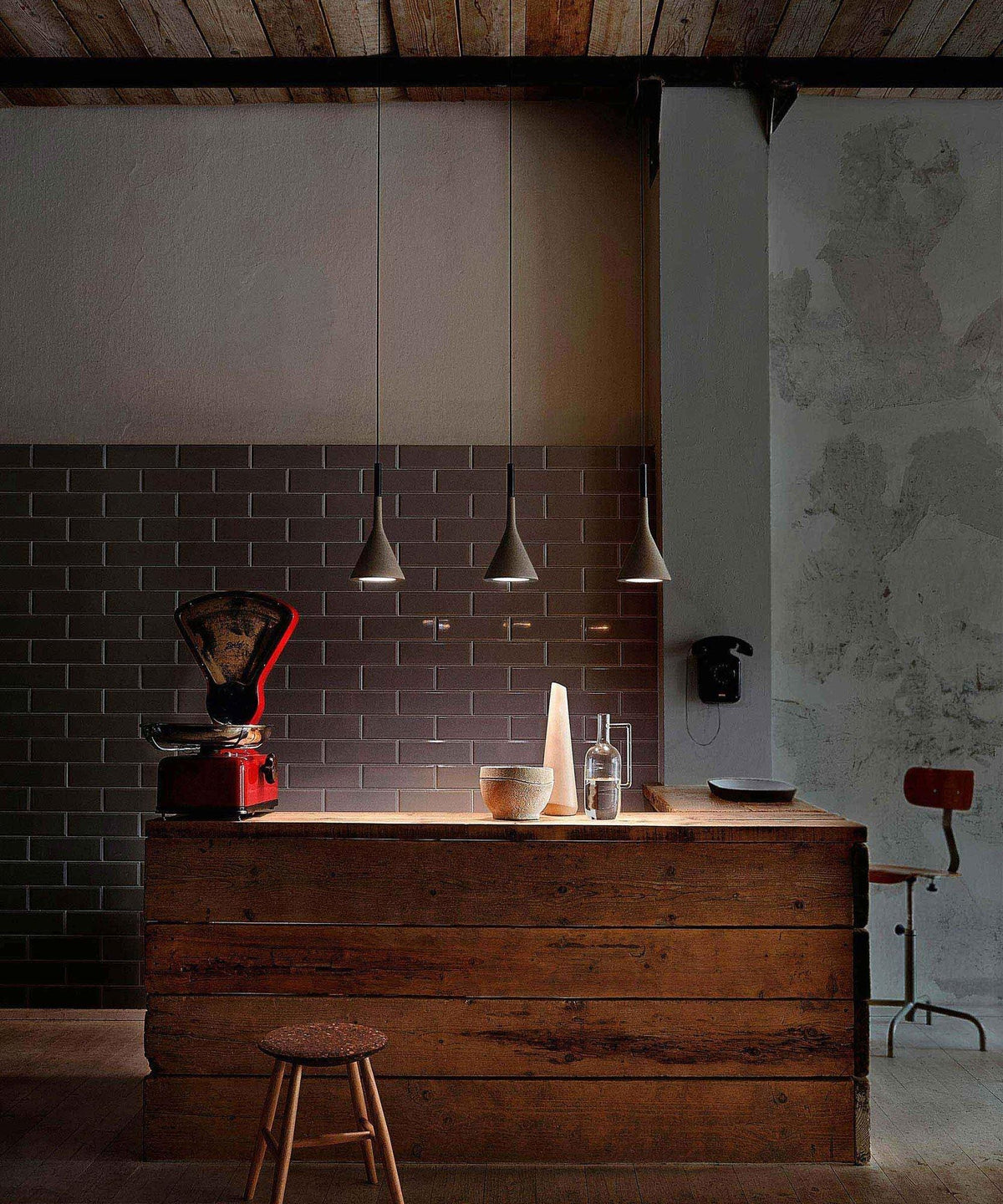Veyloth Conical Concrete Pendant Light