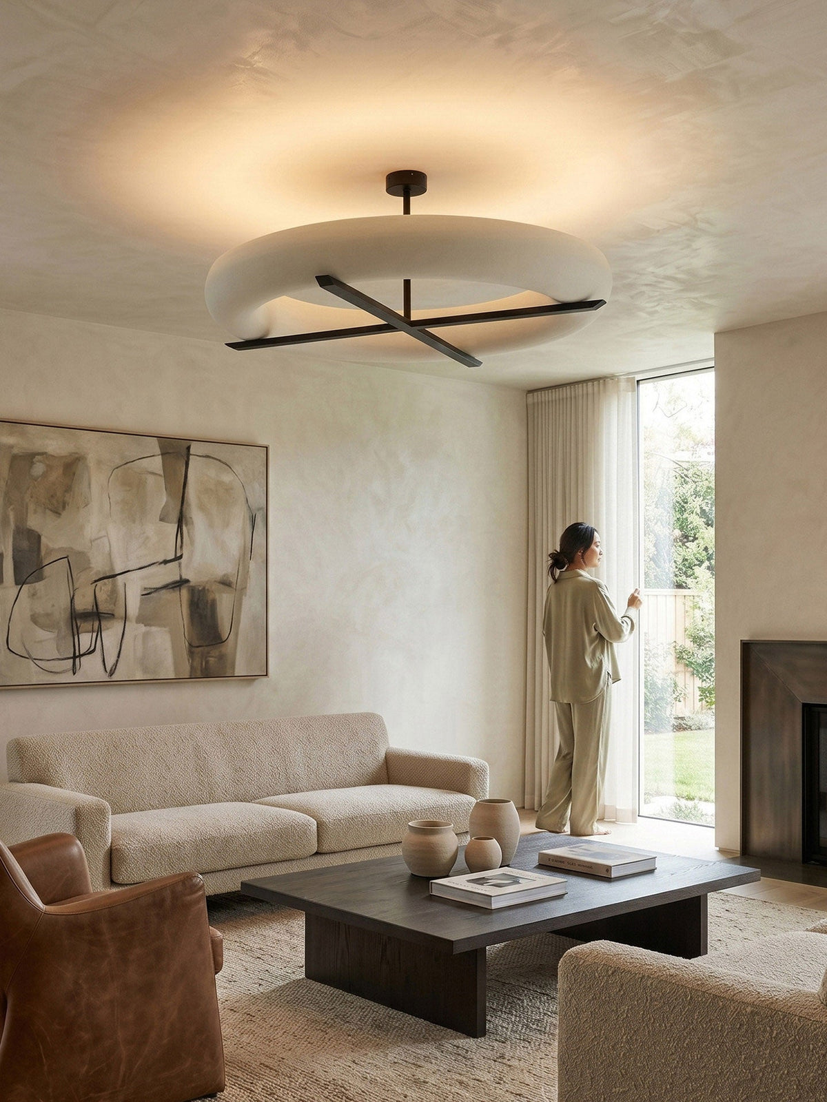 Wexford Geometric Flush Mount Chandelier