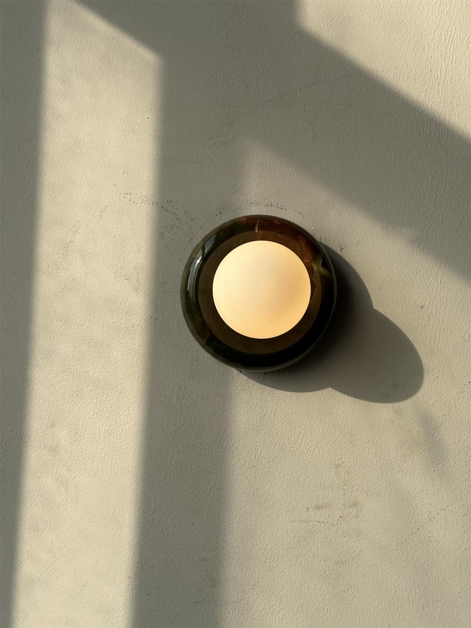 Cemaros Jade Glass Wall Lamp