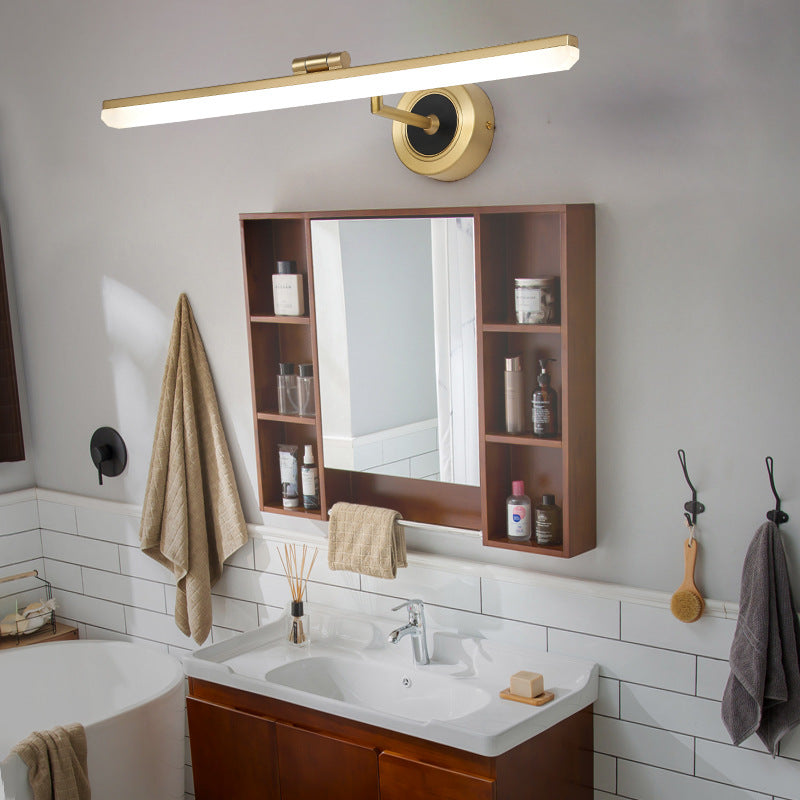 Rugidis Retro Linear Metal/ Wall Lamp, Brass