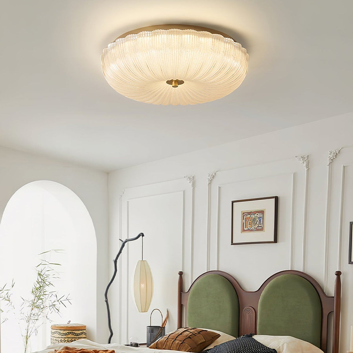 Diladem Ceiling Light Ripple Glass