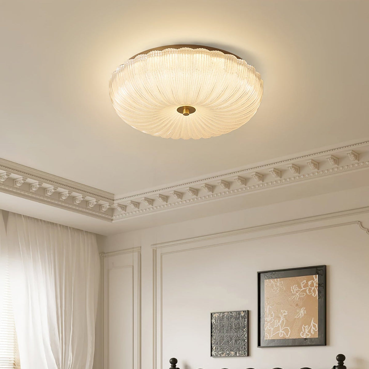 Diladem Ceiling Light Ripple Glass