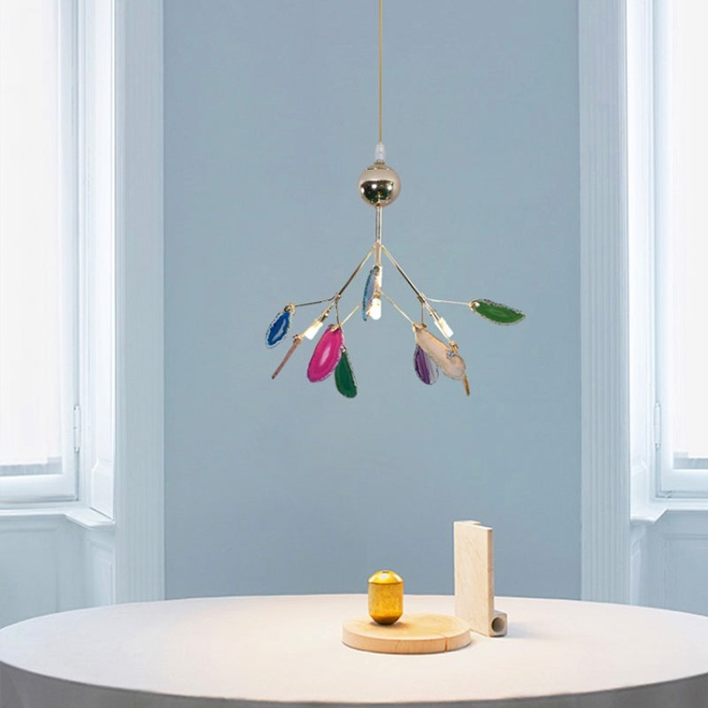 Jadekit Agate Creative Colourful Chandelier Bedroom/Living Room