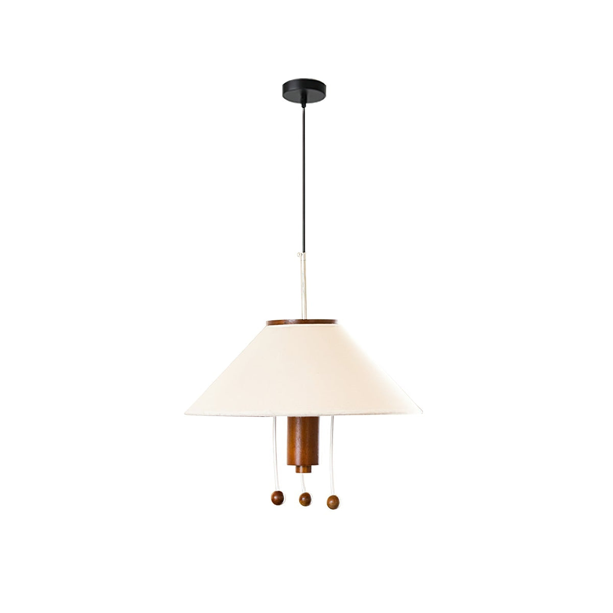 Zathee Nordic Art Classic Wood Fabric Pendant Lamp