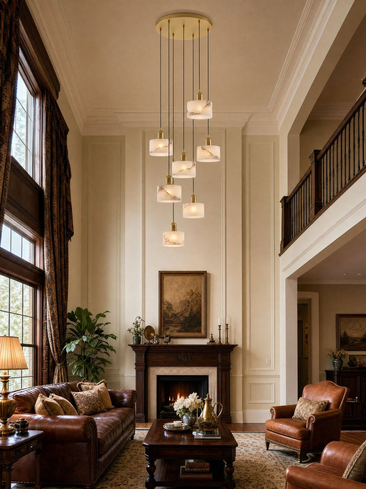 Fjara Alabaster Pendant Light