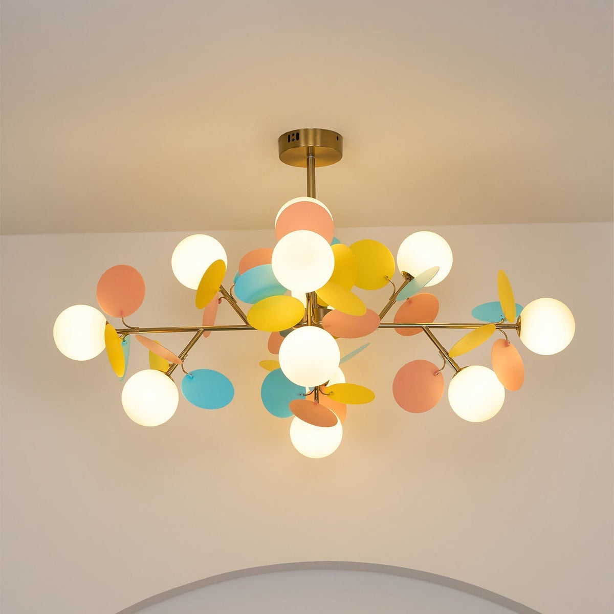 Tide Chandelier Off White Tree Eight Open Shades