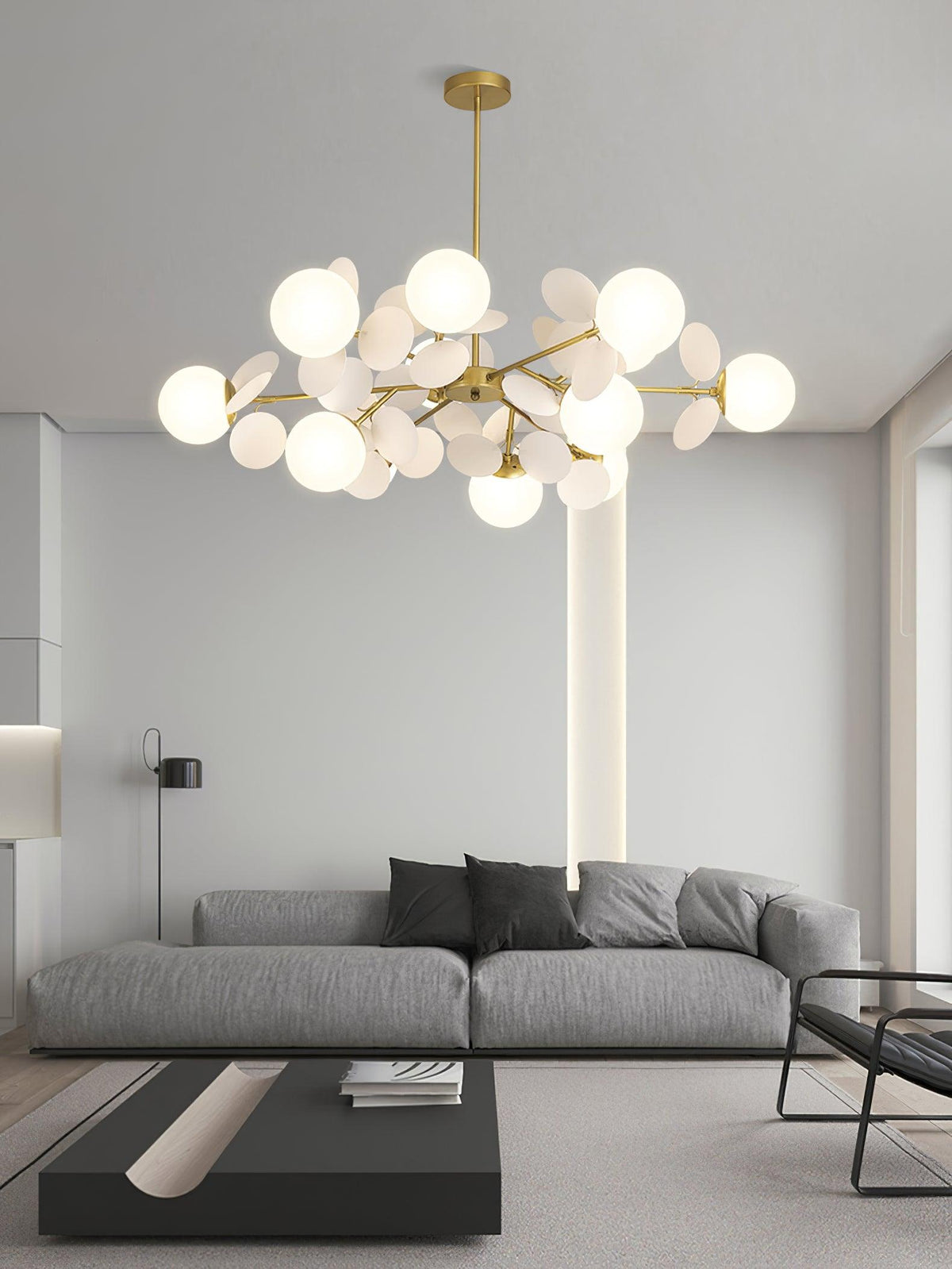 Tide Chandelier Off White Tree Eight Open Shades