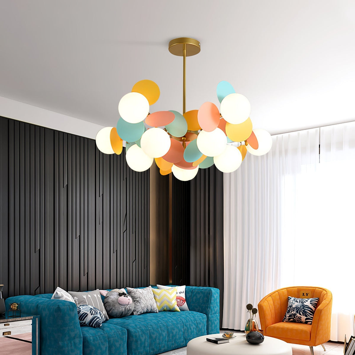 Tide Chandelier Off White Tree Eight Open Shades