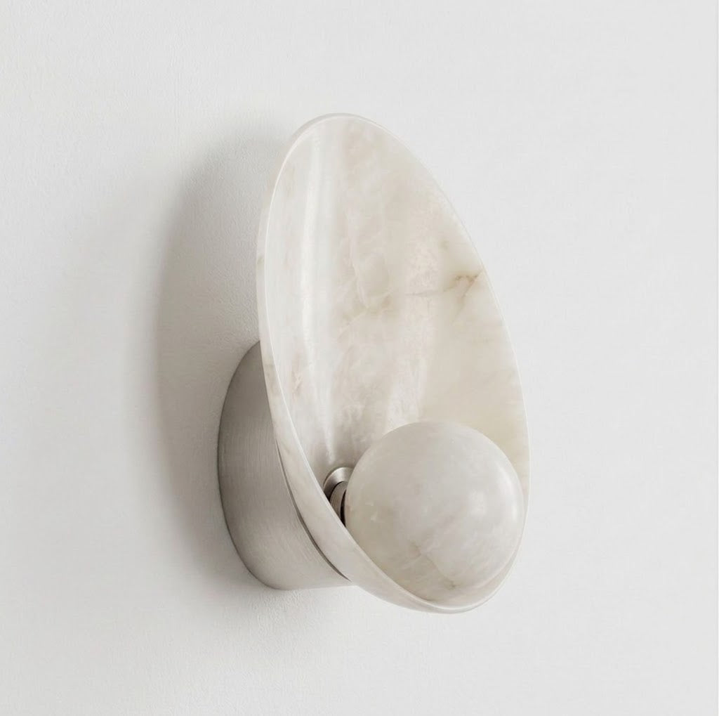 Quillstone Alabaster Wall Sconce