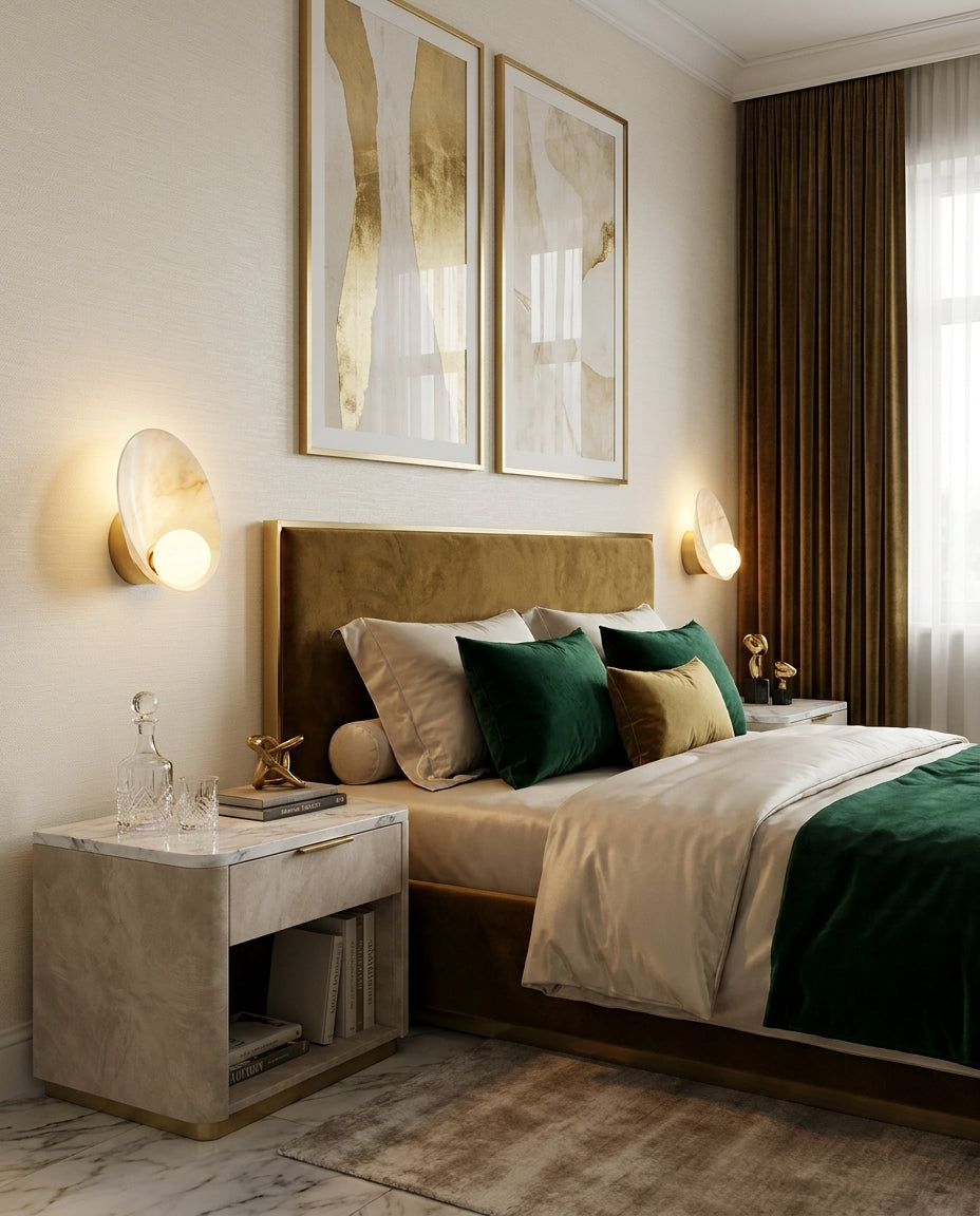 Quillstone Alabaster Wall Sconce