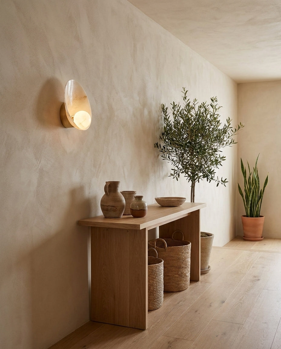 Quillstone Alabaster Wall Sconce