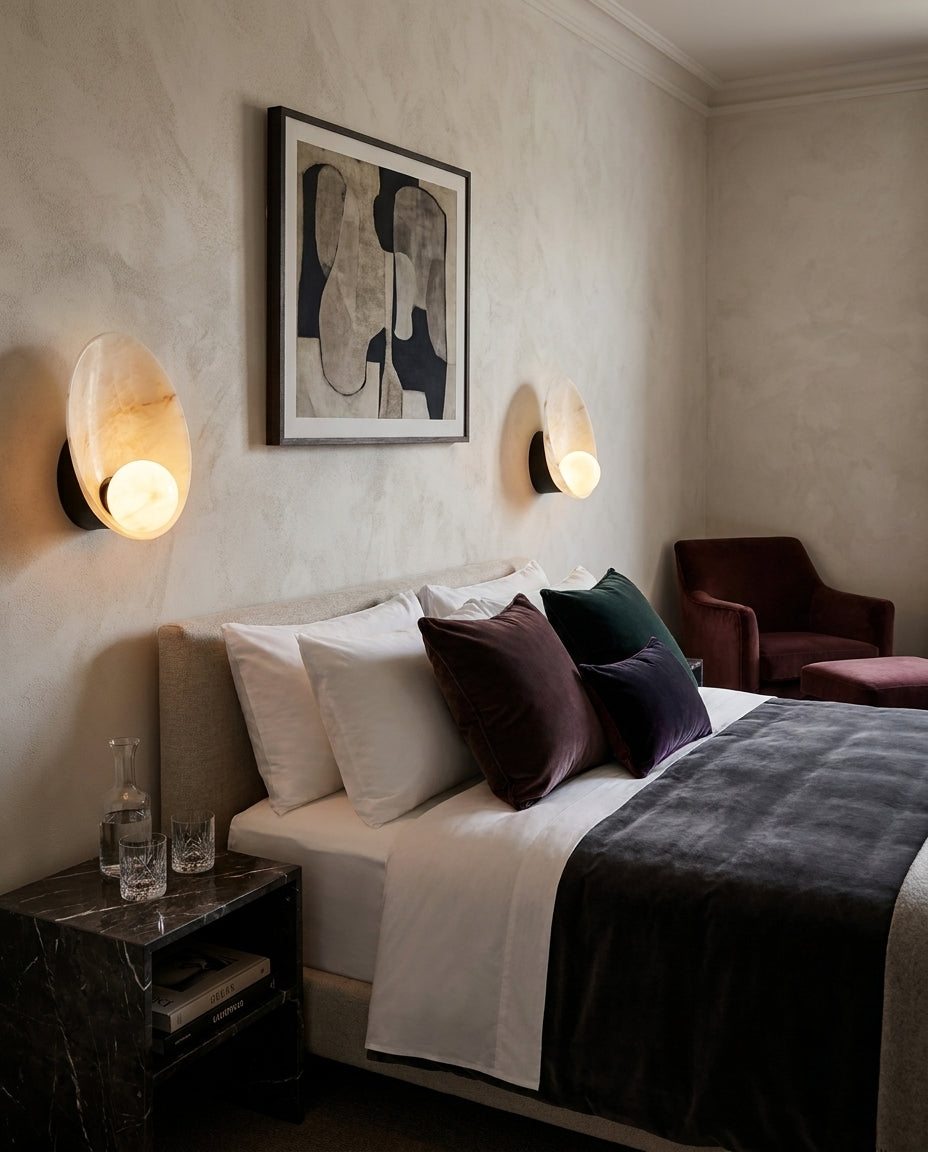 Quillstone Alabaster Wall Sconce