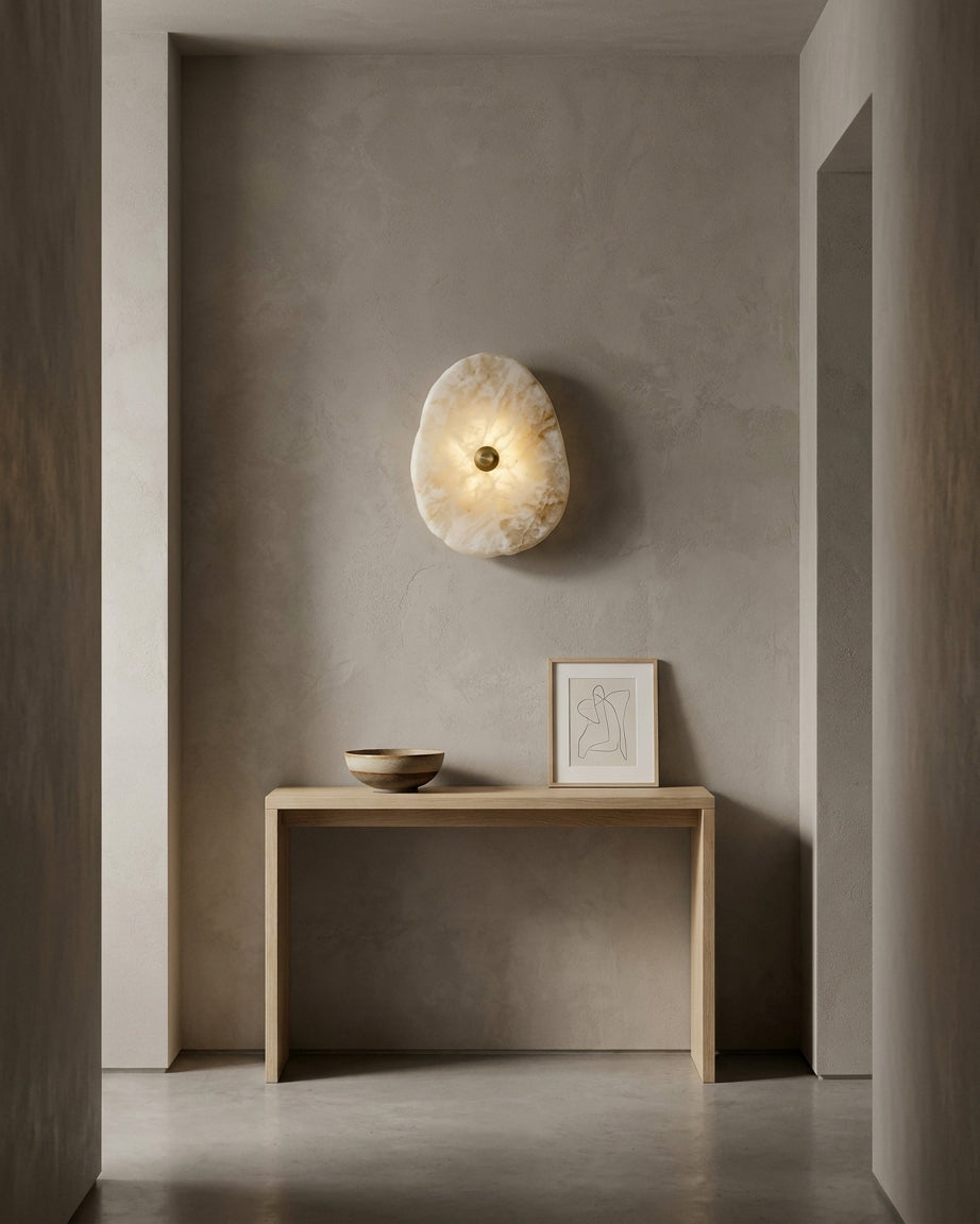 Nivorise Alabaster Wall Sconce