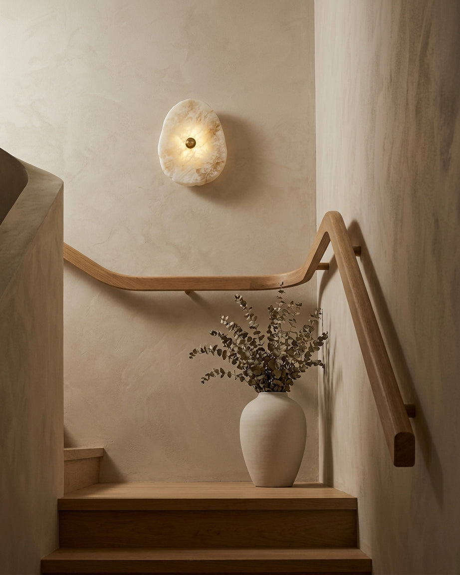 Nivorise Alabaster Wall Sconce