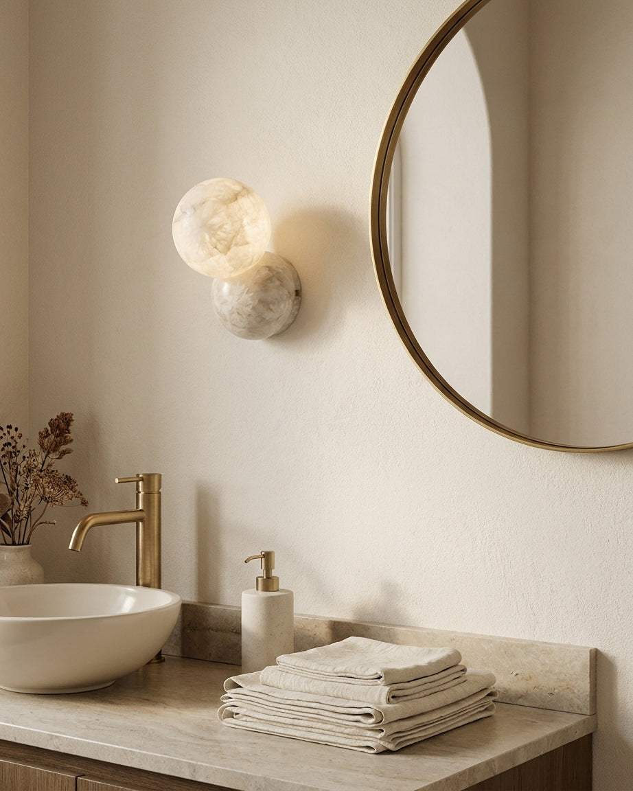 Aveniraya Alabaster Wall Sconce