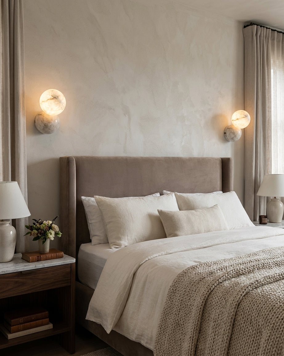 Aveniraya Alabaster Wall Sconce