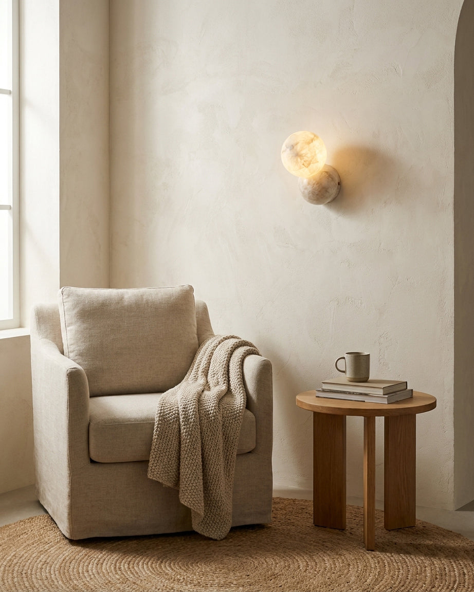 Aveniraya Alabaster Wall Sconce