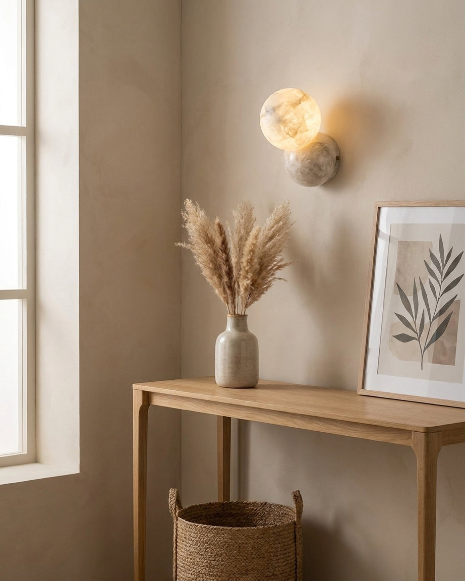 Aveniraya Alabaster Wall Sconce