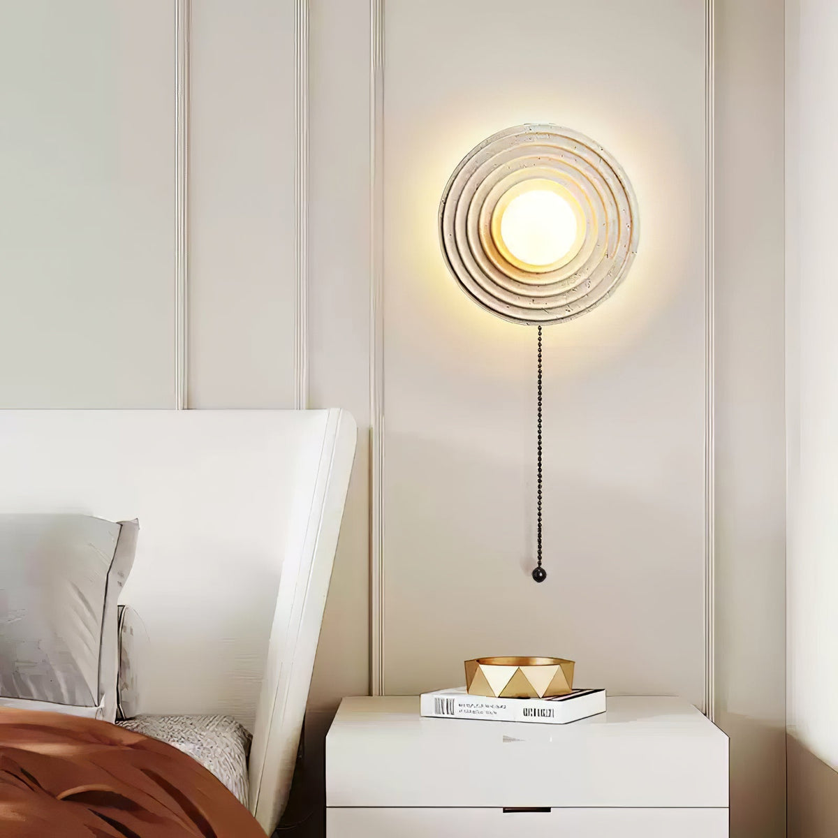 Zelirara Concentric Travertine Wall Light