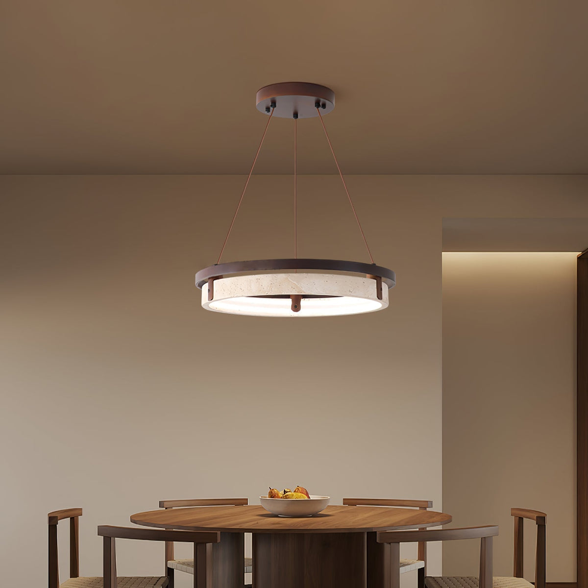 Aurix Travertine Pendant Light