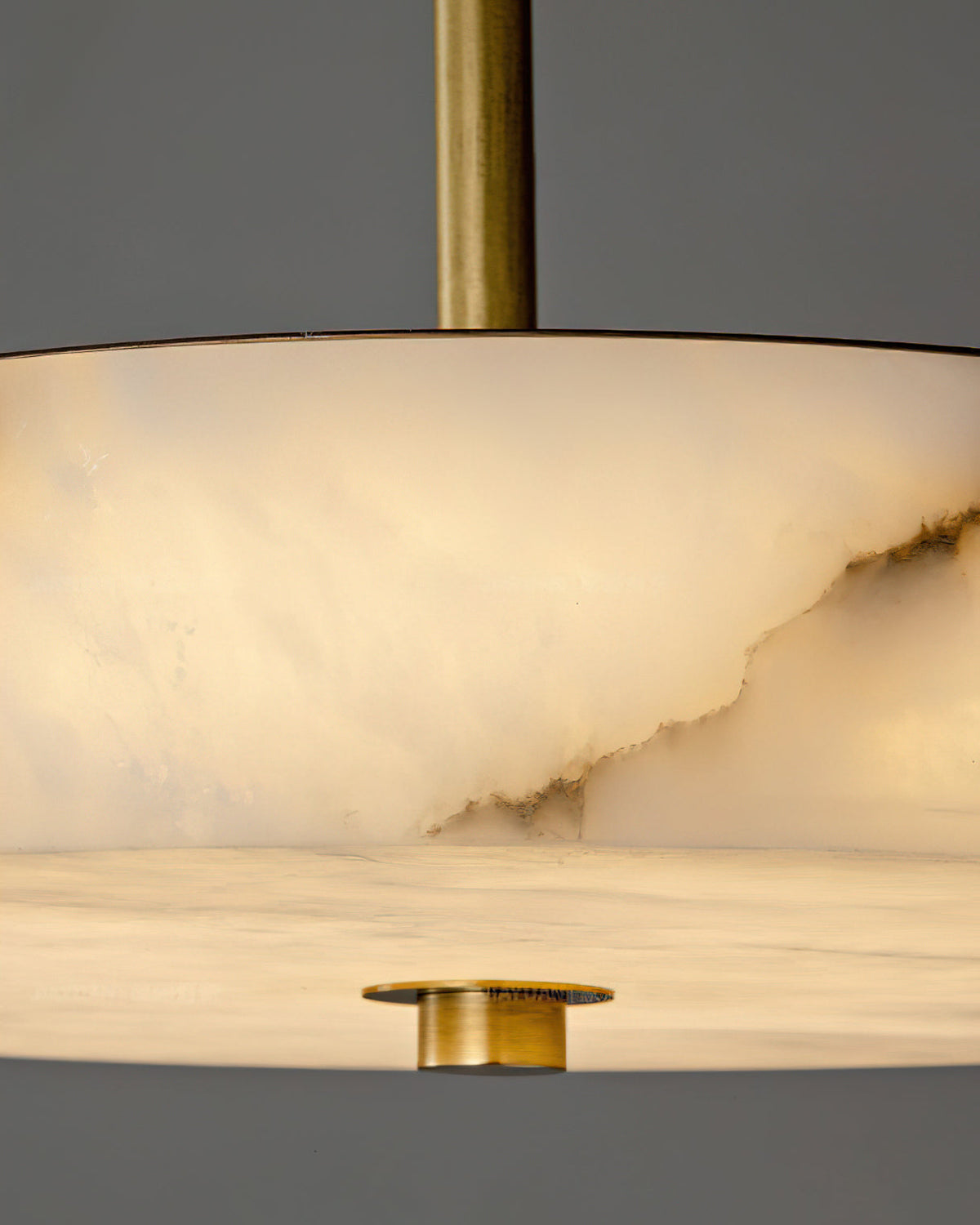 Nivisena Alabaster Semi-Flush Mount