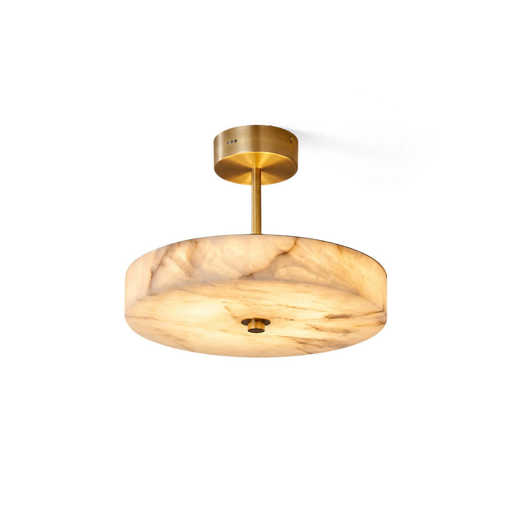 Nivisena Alabaster Semi-Flush Mount