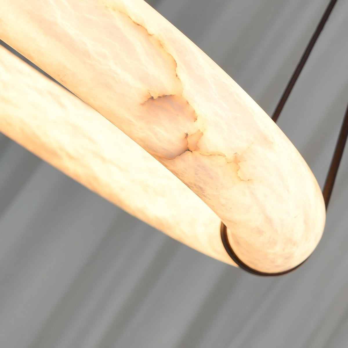 Lixor Alabaster Chandeliers Ring Leather Strap Version A