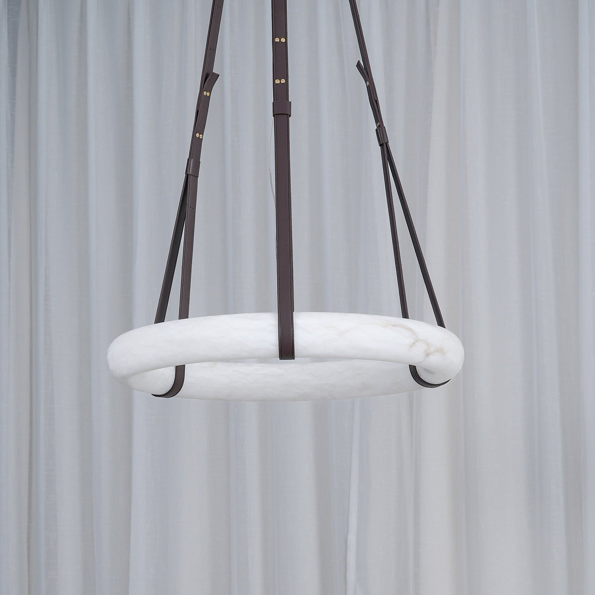 Tarys Alabaster Chandeliers Ring Leather Strap Version B